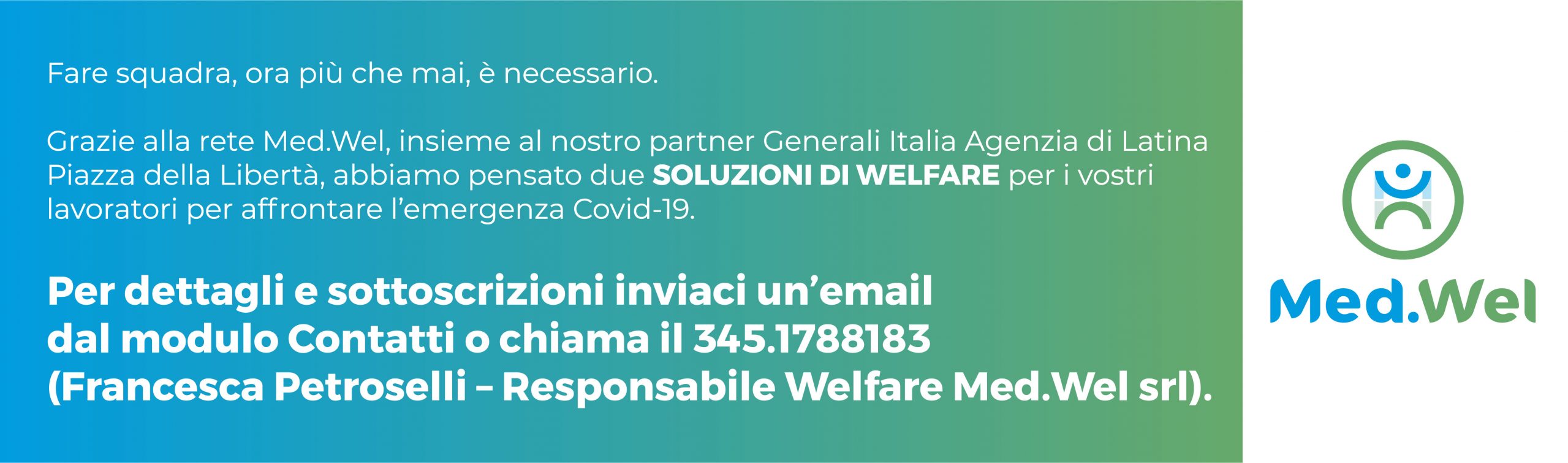 Le soluzioni Med.Wel e il partner Generali Italia per affrontare l'emergenza Condi-19